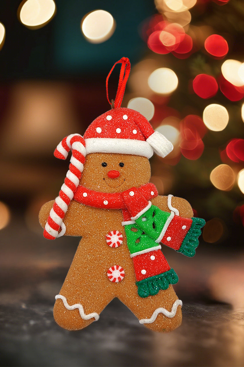 Christmas Ornament - Gingerbread Man. Wizardi Festive Decoration F07-N2-5-AEE046B