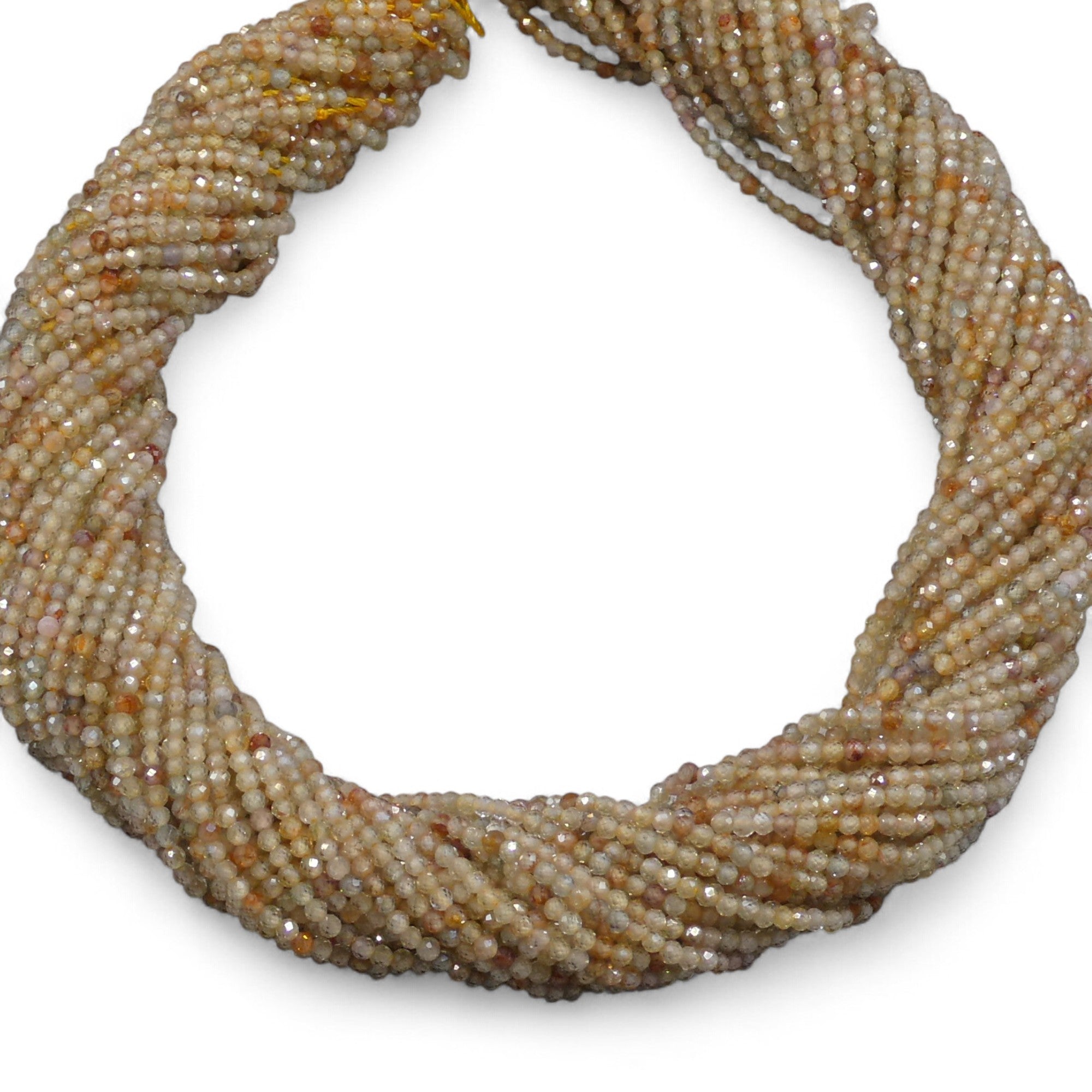 Yellow Zircon Micro Faceted Round 1.5 - 2mm