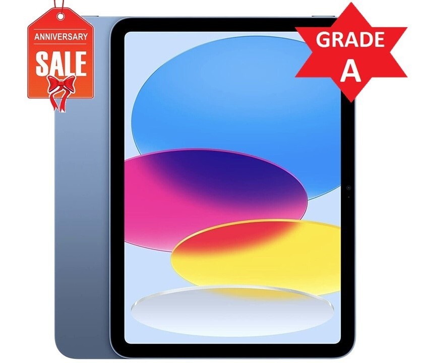 Apple iPad 10th Gen 64GB, Wi-Fi, 10.9 in - Blue - Very Good - 1 YEAR WARRANTY